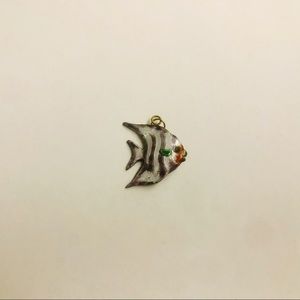New Enamel Fish Pendant White Purple Orange Green Handmade
